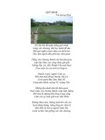 Tài liệu Quê Mình (Thơ Trần Quang Đổng)