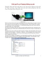 Bài soạn Giải quyết sự cố laptop không sạc pin