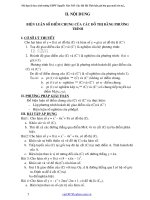 Gián án Biện luận số nghiệm bằng pt