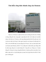 Tài liệu Tìm hiểu công thức thành công của Siemens ppt