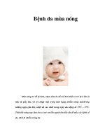 Tài liệu Bệnh da mùa nóng doc