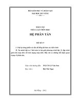Trật tự từng phần và vấn đề đồng bộ hóa các tiến trình 
