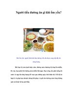 Tài liệu Người tiểu đường ăn gì khi ốm yếu? pptx