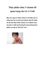 Tài liệu Thực phẩm chứa 3 vitamin tối quan trọng cho trẻ 1-3 tuổi pptx