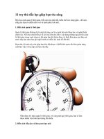 11 trợ thủ đắc lực giúp bạn tỏa sáng 