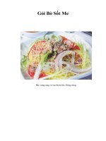 Tài liệu Gỏi Bò Sốt Me pptx