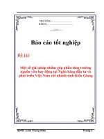 Tài liệu Khóa luận tốt nghiệp “Một số giải pháp nhằm góp phần tăng trưởng nguồn vốn huy động tại Ngân hàng đầu tư và phát triển Việt Nam chi nhánh tỉnh Kiên Giang” pdf