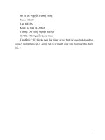 Tổ chức kế toán bán hàng và xác định kết quả kinh doanh tại công ty lương thực cấp 1 lương yên  chi nhánh tổng công ty lương thực miền bắc 