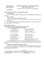 Gián án De va DA thi thu dai hoc 10 -11, lan 1