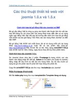 Tài liệu Thủ Thuật Thiết Kế Web Với Joomla 1.0x và 1.5x part 14 ppt