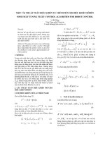 Tài liệu MỘT VÀI THUẬT TOÁN ĐIỀU KHIỂN TỰ CHỈNH MỜ CHO ĐIỀU KHIỂN RÔBỐT pptx