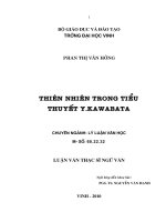 Thiên nhiên trong tiểu thuyết y kawabata 