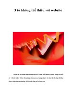 Tài liệu 3 từ không thể thiếu với website pptx