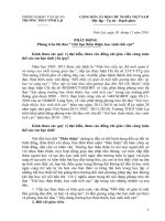 Bài soạn Phat dong phong trao thi dua Gio hoc than thien, HS tich cuc