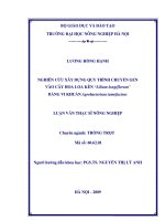 Nghiên cứu quy trình chuyeenrrrr gen vào cây hoa loa kèn “lilium longiflorum” bằng vi khuẩn agrobacterium tumefaciens 