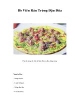 Tài liệu Bò Viên Rán Trứng Đậu Đũa doc