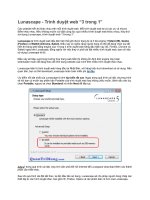 Tài liệu Lunascape - Trình duyệt web “3 trong 1” doc