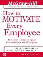 Tài liệu How to Motivate Every Employee- 24 Proven Tactics to Spark Productivity in the Workplace docx