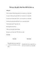 Tài liệu Thủ tục cấp giấy khai báo thiết bị bức xạ pptx