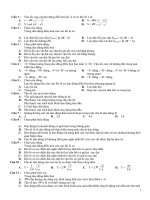 Tài liệu Trắc nghệm vật lý - Dao động cơ học docx