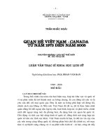 Quan hệ việt nam   canađa từ năm 1973 đến năm 200 