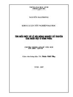 Tìm hiểu một số lễ hội nông nghiệp cổ truyền của người việt ở vĩnh phúc 