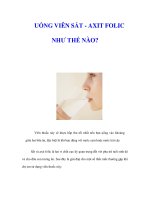Tài liệu UỐNG VIÊN SẮT - AXIT FOLIC NHƯ THẾ NÀO? ppt