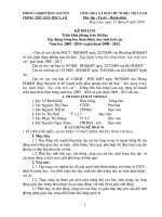 Bài soạn KẾ HOẠCH XÂY DỰNG TRƯỜNG HỌC THÂN THIỆN ... NĂM HỌC 2009-2010