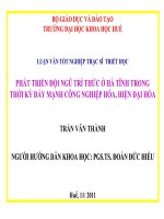 Slide phát triển đội ngũ trí thức ở hà tĩnh trong thời kỳ đẩy mạnh công nghiệp hóa, hiện đại hóa 