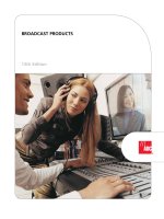 Tài liệu BROADCAST PRODUCTS doc