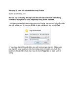 Tài liệu Sử dụng từ khoá mở một website trong Firefox pptx