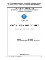 Một số biện pháp nâng cao hiệu quả sản xuất kinh doanh tại công ty cổ phần thiết kế và xây dựng phát triển đô thị hải phòng 