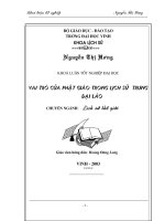Vai trò của phật giáo trong lịch sử trung đại lào 