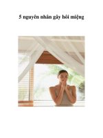 Tài liệu 5 nguyên nhân gây hôi miệng pptx