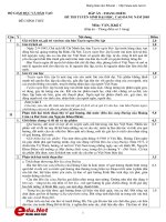 Tài liệu Đáp án Văn khối C đề thi tuyển sinh CĐ ĐH năm 2005 ppt