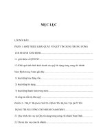 Giải pháp nâng cao chất lượng tín dụng tại QTDTW chi nhánh Nam Định