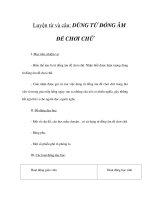 Tài liệu Luyện từ và câu - DÙNG TỪ ĐỒNG ÂM ĐỂ CHƠI CHỮ ppt