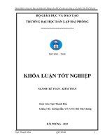 Hoàn thiện công tác lập và phân tích bảng cân đối kế toán tại công ty cổ phần tân thế huynh 