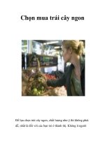 Tài liệu Chọn mua trái cây ngon doc