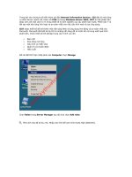 Tài liệu Cài đặt Internet Information Service ­ IIS docx