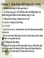 Tài liệu Chương 3: Kinh tế học chất lượng môi trường ppt