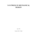 Tài liệu 3-D STRESS IN MECHANICAL DESIGN doc