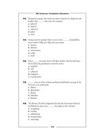 Tài liệu 501 xentence completion questions part 25 ppt