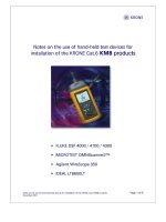 Tài liệu KRONE - Guide - Cat 6 - Handheld tester recomended doc