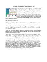 Tài liệu Thủ thuật để làm cho hệ thống mạng tốt hơn pptx