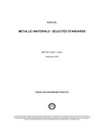 METALLIC MATERIALS - SELECTED STANDARDS