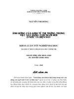 Ảnh hưởng của kinh tế thị trường trong việc xây dựng con người mới ở nước ta hiện nay 