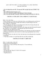 Tài liệu QUY CHẾ TỔ CHỨC VÀ HOẠT ĐỘNG TRƯỜNG THCS QUANG TRUNG -NĂM HỌC 2010-2011