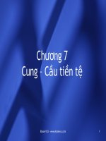 Cung – Cầu tiền tệ