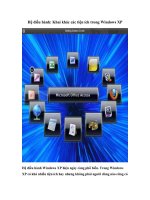 Tài liệu Hệ điều hành: Khai khác các tiện ích trong Windows XP docx
